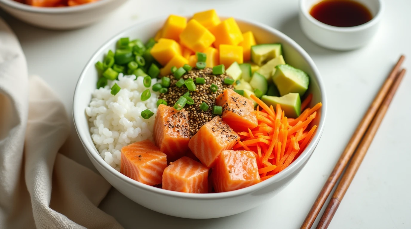 salmon poke bowl