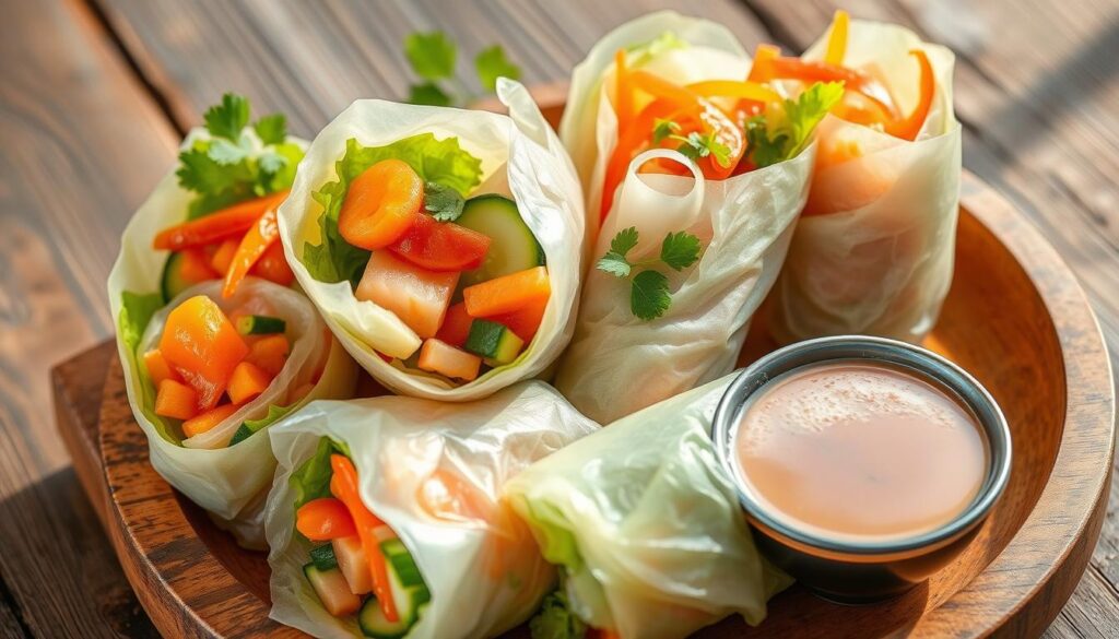 Coho Salmon Summer Rolls