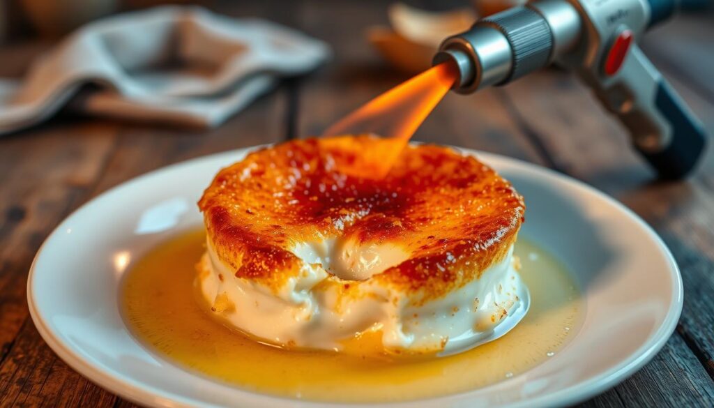 Crab Brulee Caramelization Technique