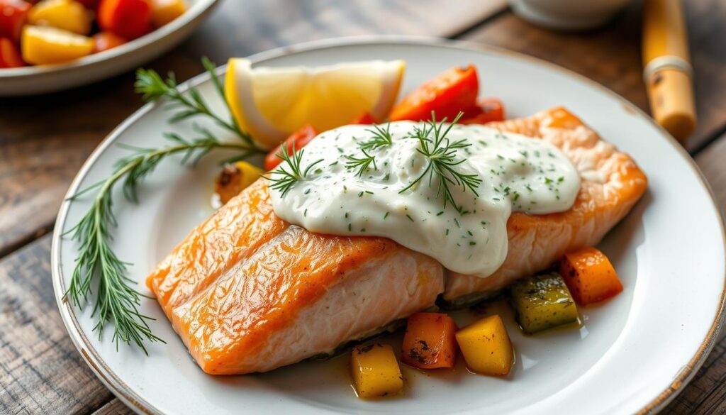 Creamy Dill Horseradish Coho Salmon Recipe