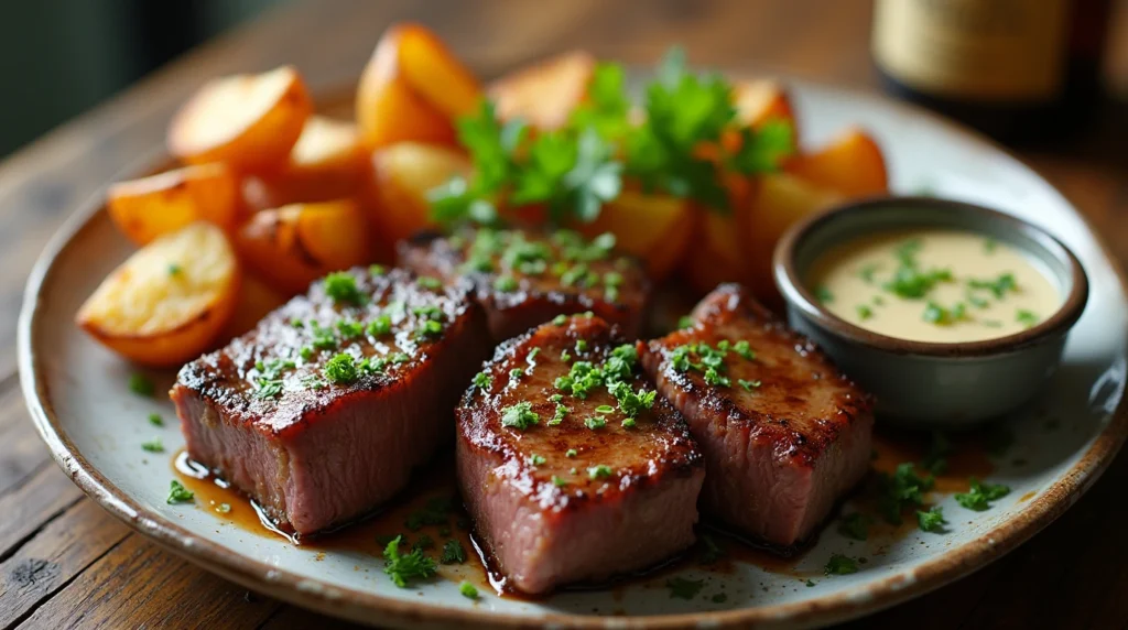 meals with steak and potatoes