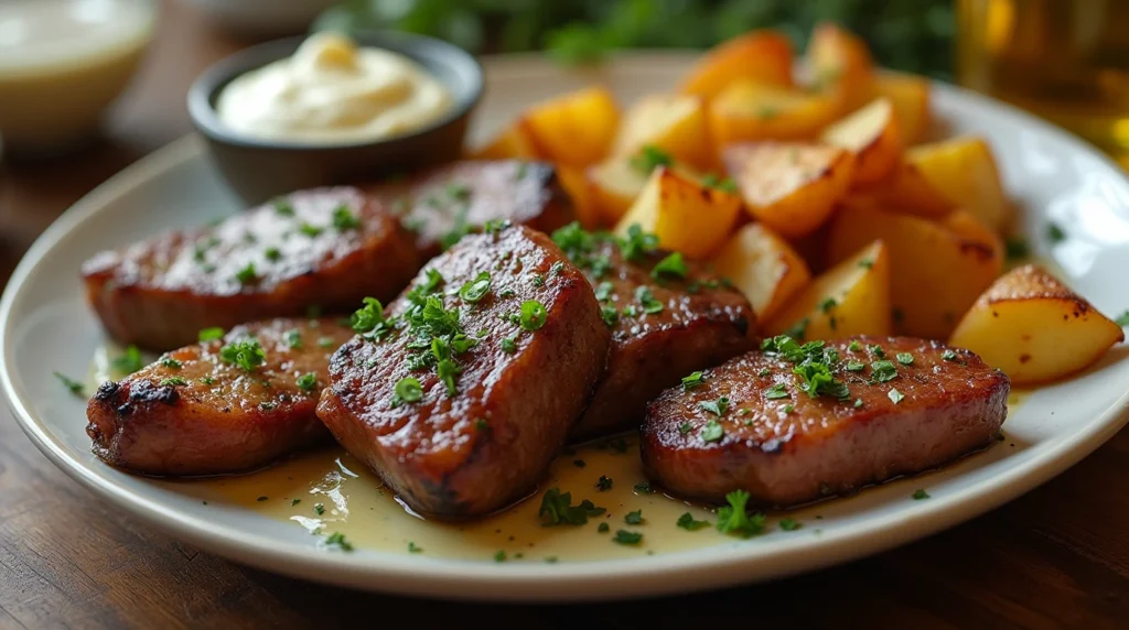 meals with steak and potatoes