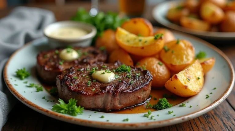 meals with steak and potatoes