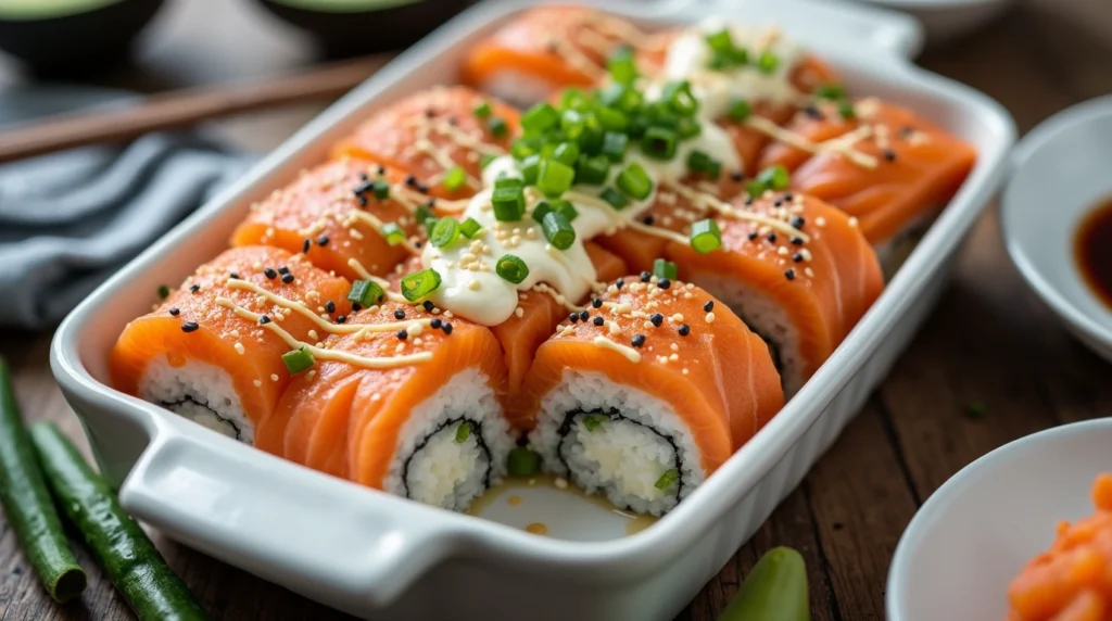 sushi bake recipe salmon 