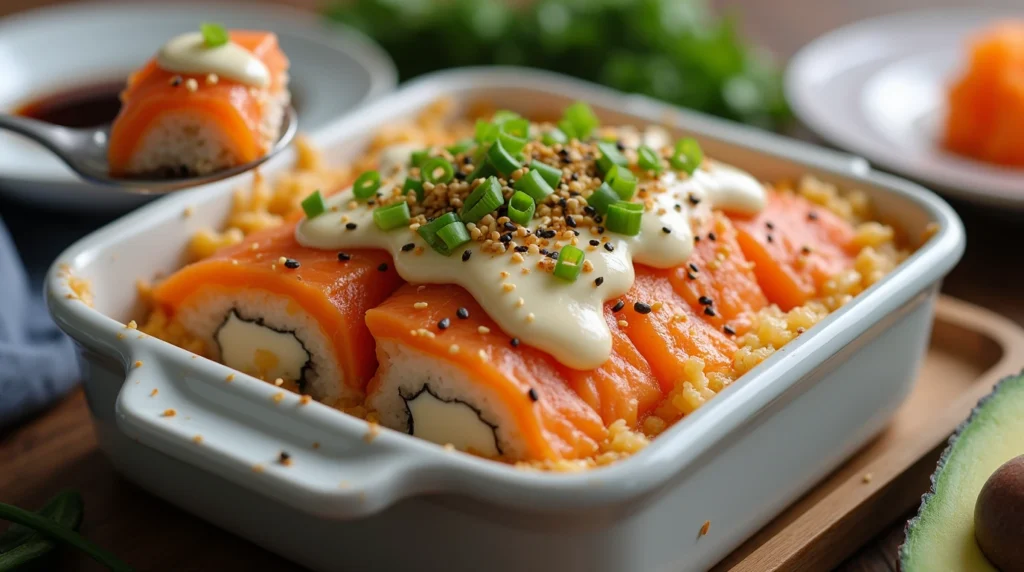 sushi bake recipe salmon 