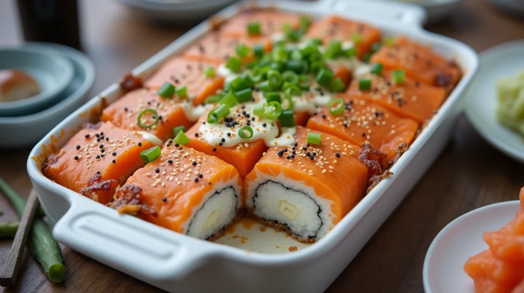 sushi bake recipe salmon 